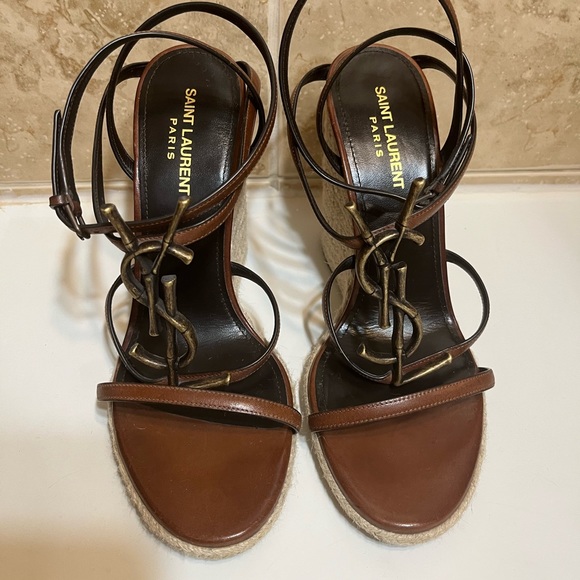 Saint Laurent cassandra wedge shoes - Picture 2 of 4